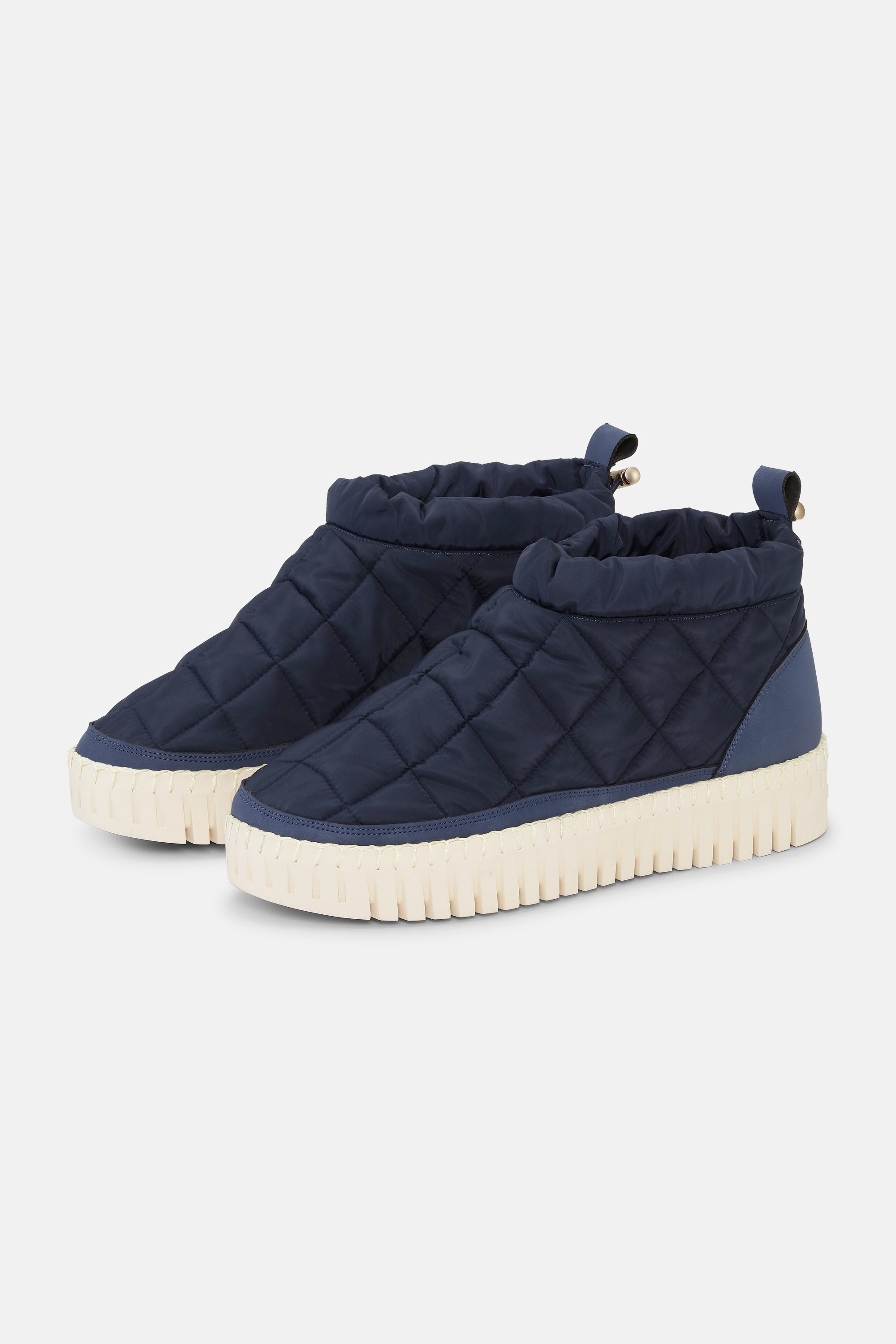 Tulip Low Padded Boot - Dark Indigo Pearled Ivory